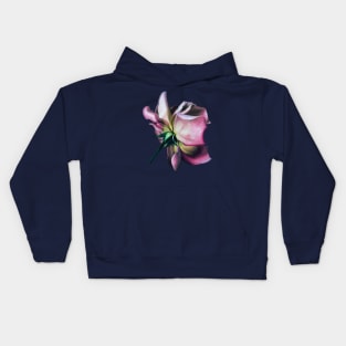 Pink rose Kids Hoodie